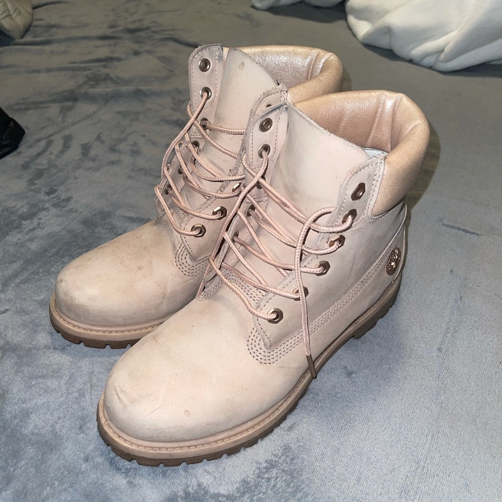 Dust Pink Timberland Boots